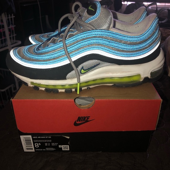 Nike air max 97 og Atlantic blue used 8.5 mens - Picture 9 of 11